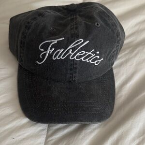 Fabletics Charcoal Cap with White Logo
